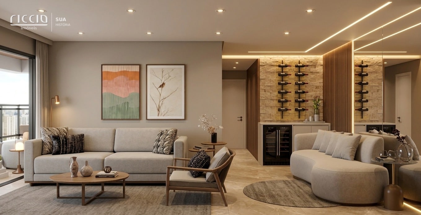 Apartamento à venda no Jardim Aquarius — ambiente interno