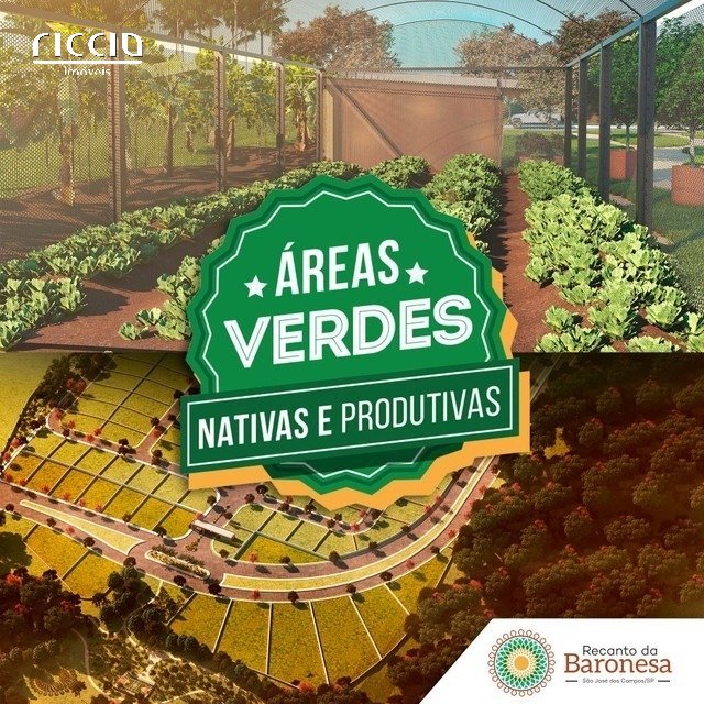 Terreno à venda no Recanto da Baronesa em SJC com 1.216,79 m2 de terreno Quadra K - Meio de Quadra