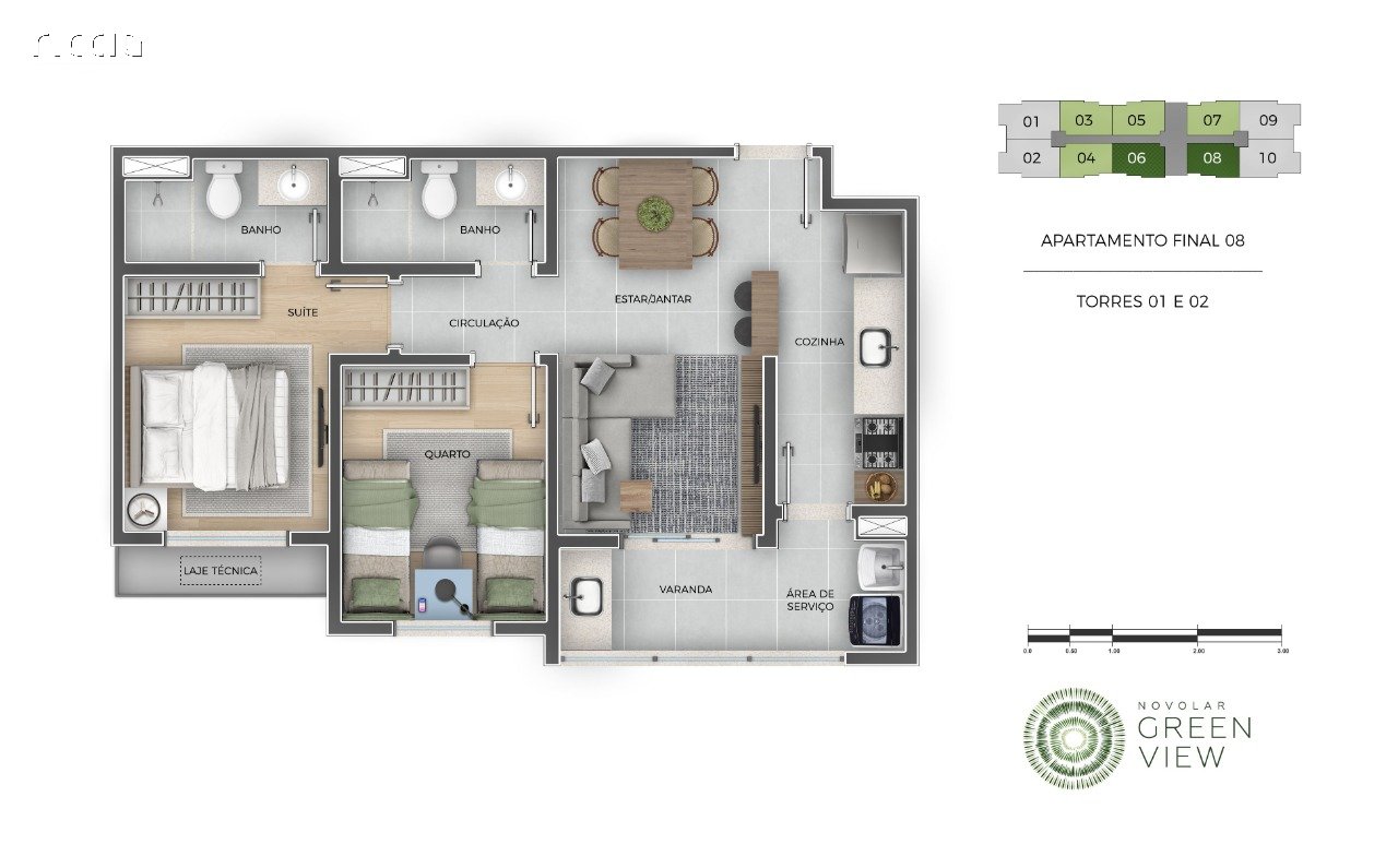 Apartamento à venda no Jardim das Indústrias — imagem 5 de 6