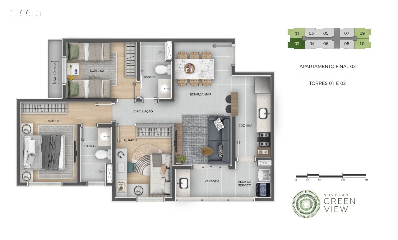 Apartamento à venda no Jardim das Indústrias — imagem 4 de 5