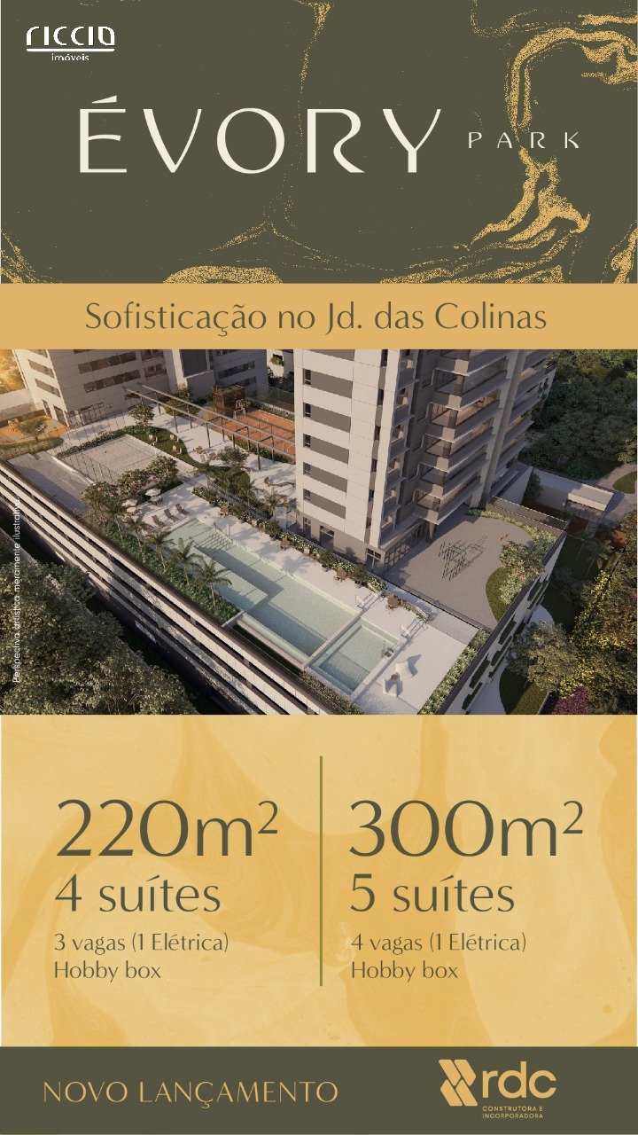 Apartamento à venda no Jardim das Colinas — ambiente interno