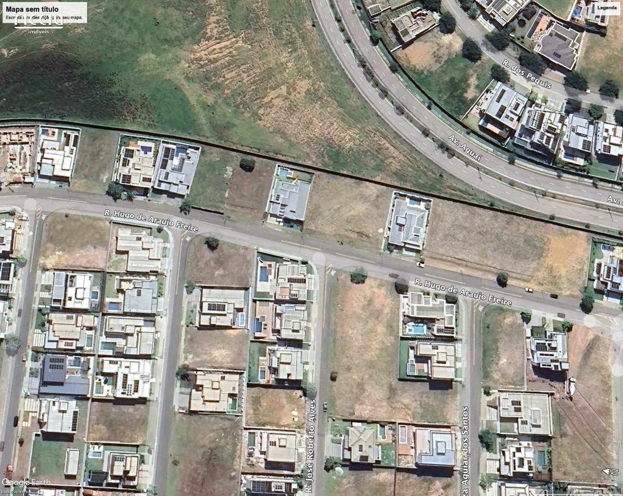 Terreno à venda na Quadra G - 600,00 m² Cond. Colinas do Paratehy NORTE Urbanova