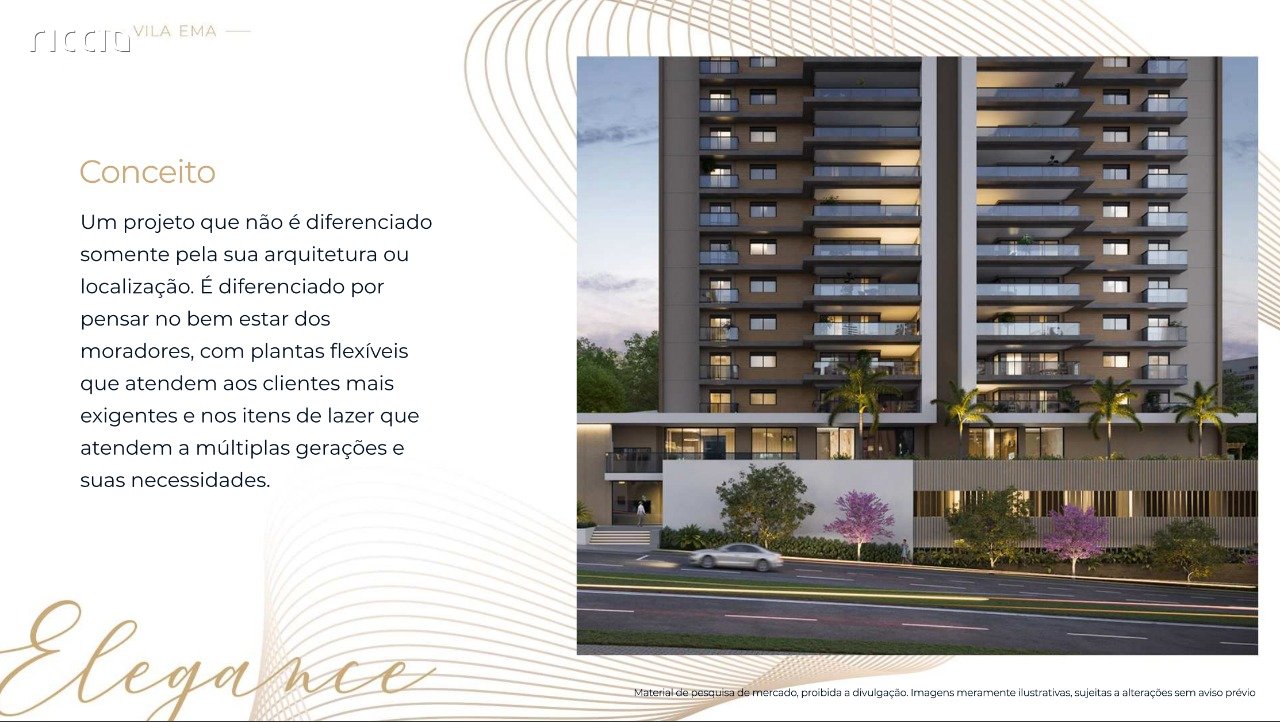Lançamento - Edifício VOLPE Elegance Vila Ema - SJC/SPApartamento de 4 Dorms ou 3 Suítes com 188 m² 3 Vagas