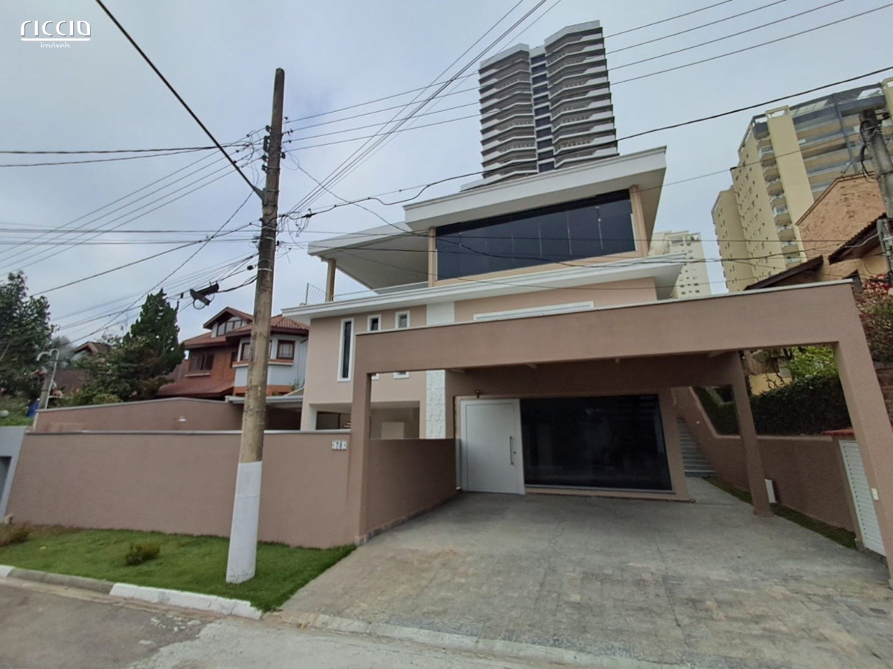 Sobrado 4 suítes 540 m² AT condomínio Aquarius 1 Jardim Aquarius Sjc 4 vagas