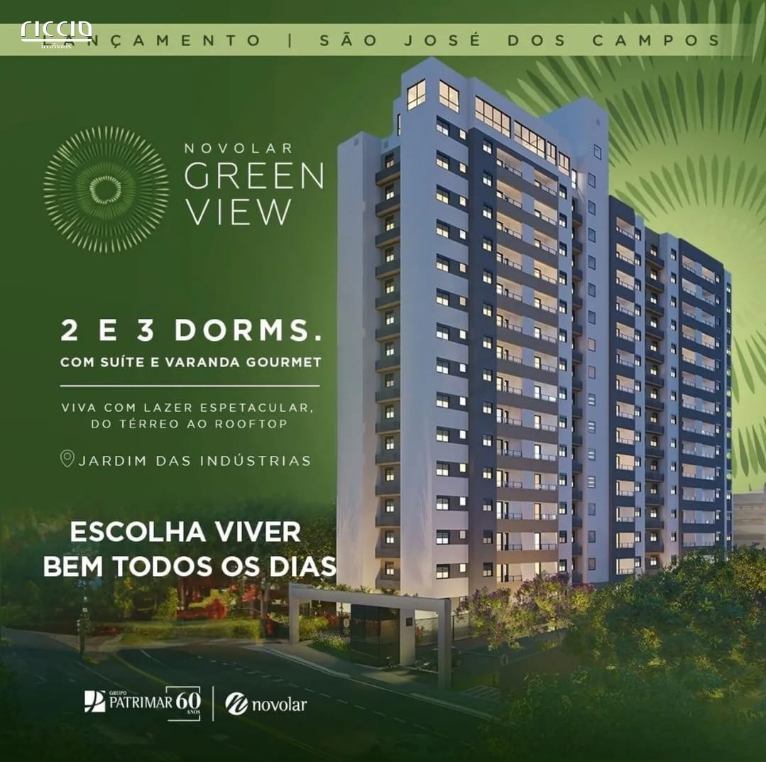 Apartamento Edifício Green View no Jardim das industrias