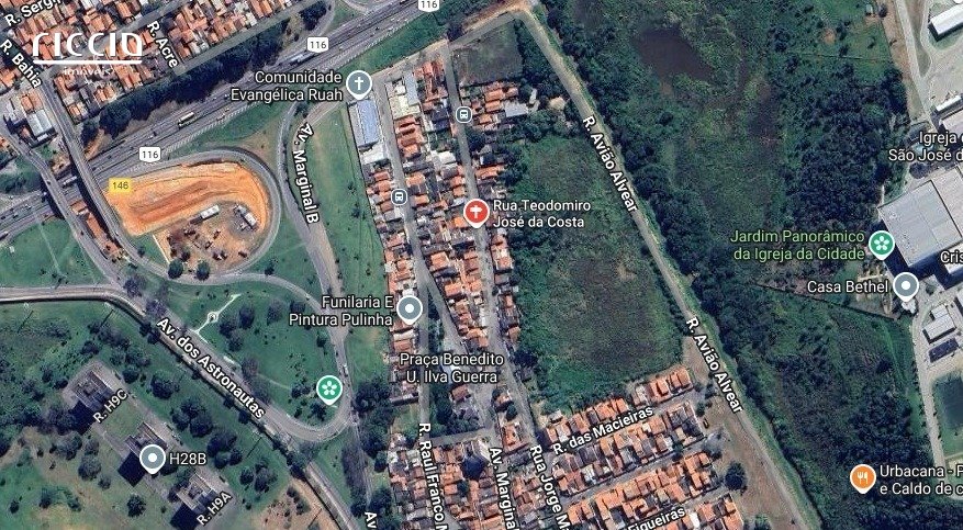 Área de 3300m² plano ao lado da Rodovia Dutra em São José dos Campos
