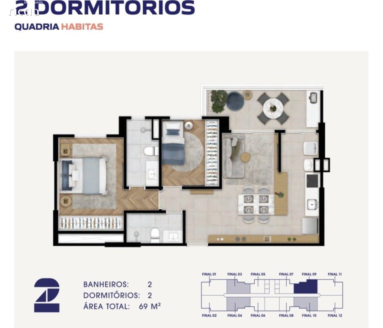 Apartamento à venda no Jardim Aquarius — detalhe do imóvel