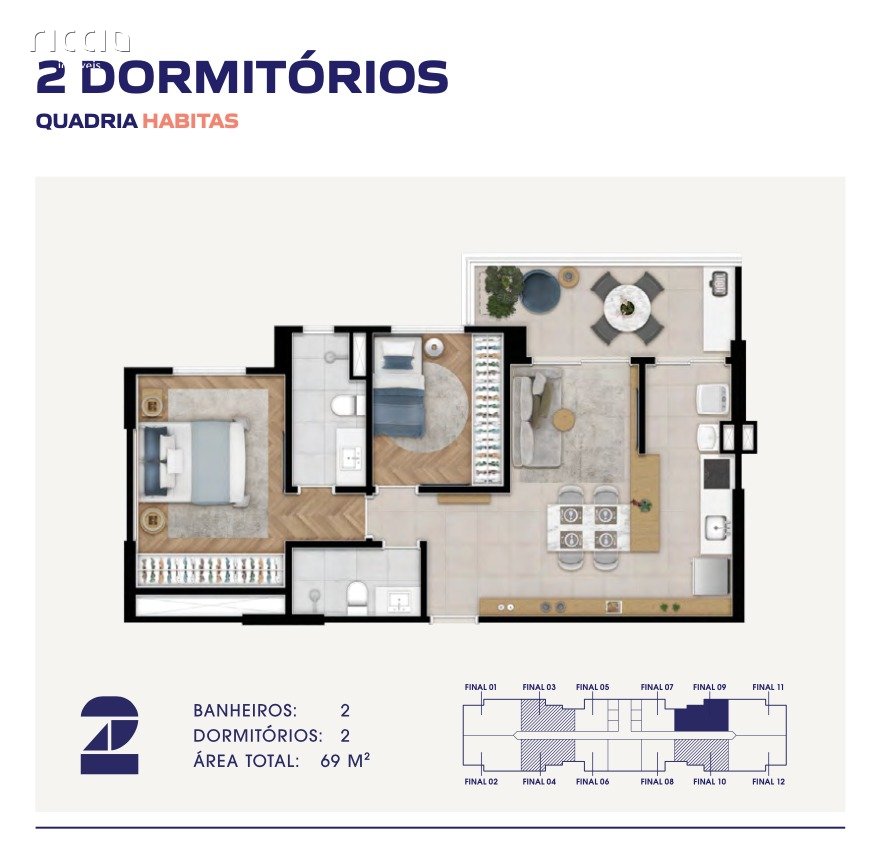 Apartamento à venda no Jardim Aquarius — detalhe do imóvel
