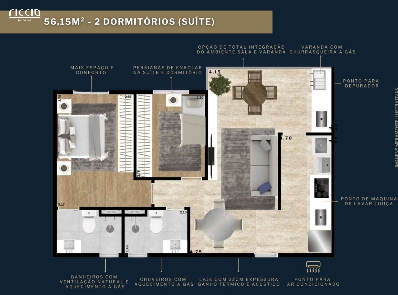 Apartamento à venda no Jardim das Colinas — imagem 6 de 7