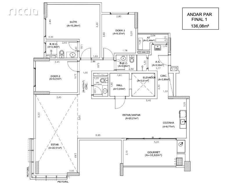 Apartamento à venda no Jardim Aquarius — detalhe do imóvel