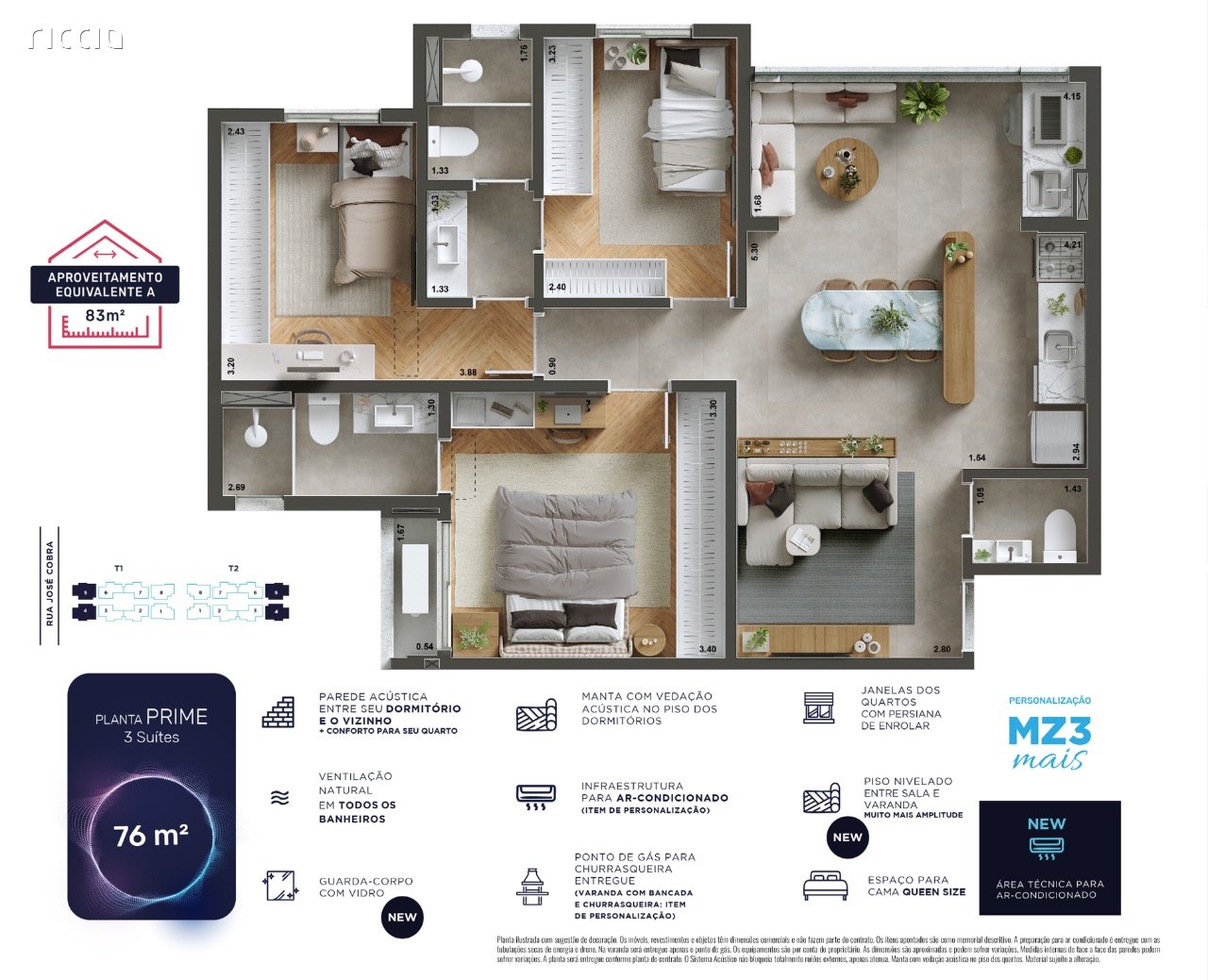 Apartamento à venda no Parque Industrial — ambiente interno