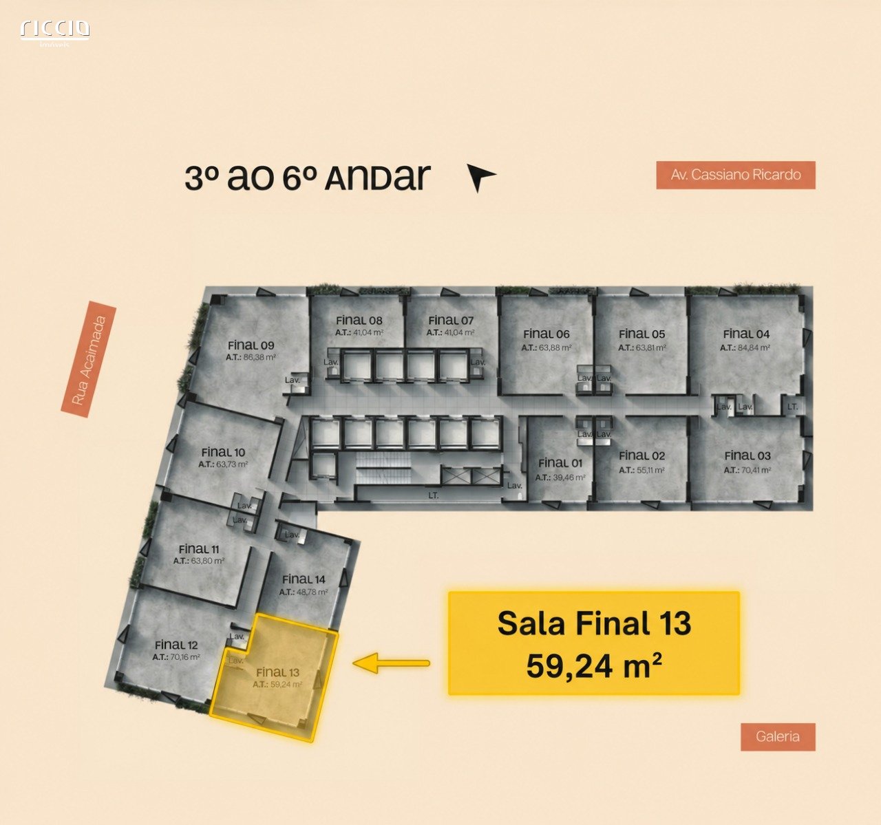 Sala / Conjunto à venda no Jardim Aquarius — detalhe do imóvel