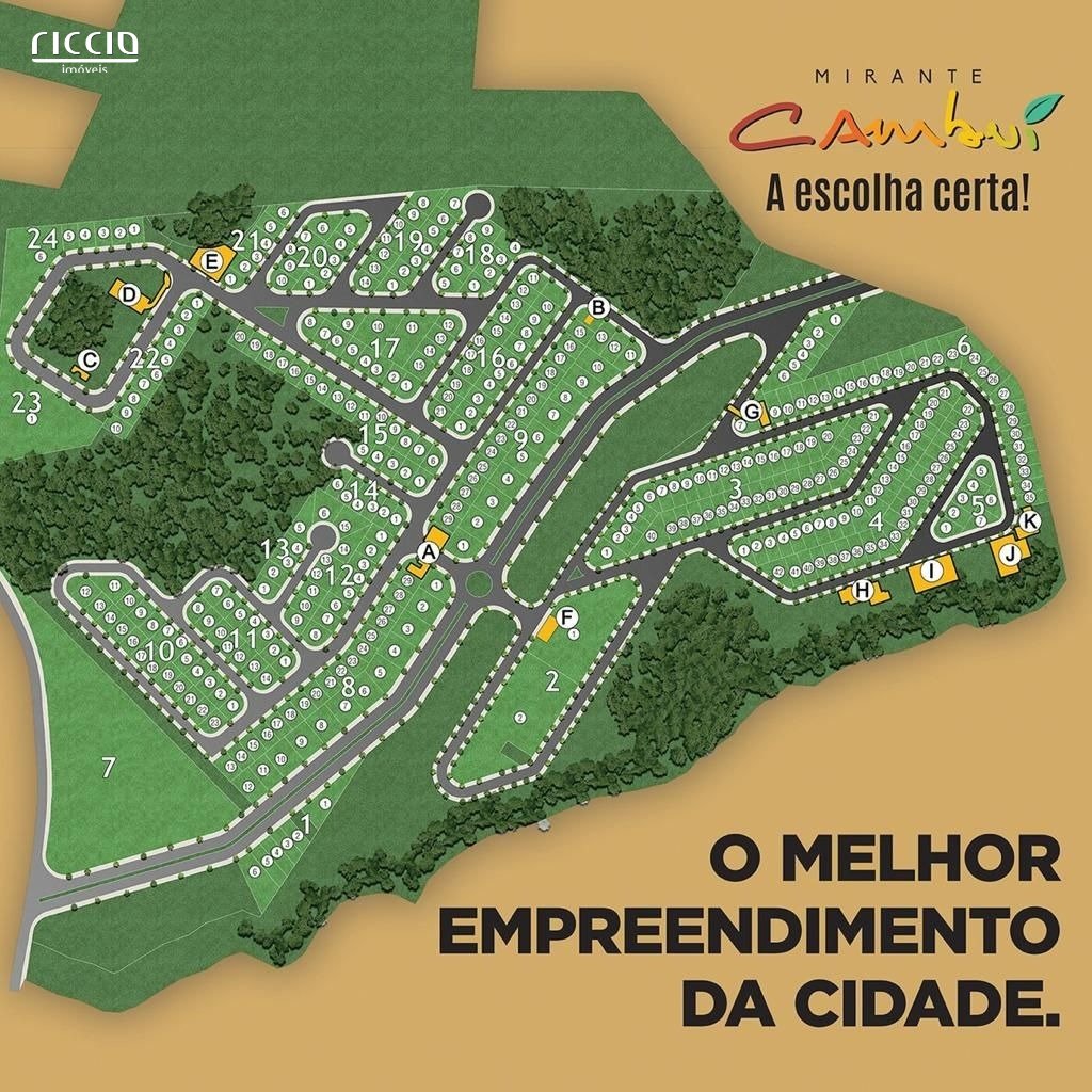 Terreno à venda no Condomínio Mirante Cambuí - 250 m² - R$ 320.000