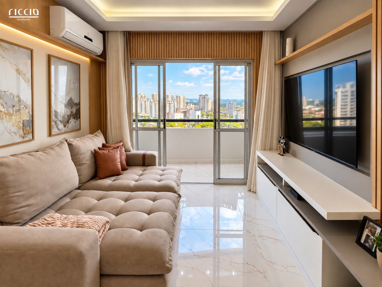 Apartamento à venda no Jardim Paraíso | 90 m², 3 dormitórios, suíte, andar alto e mobiliado