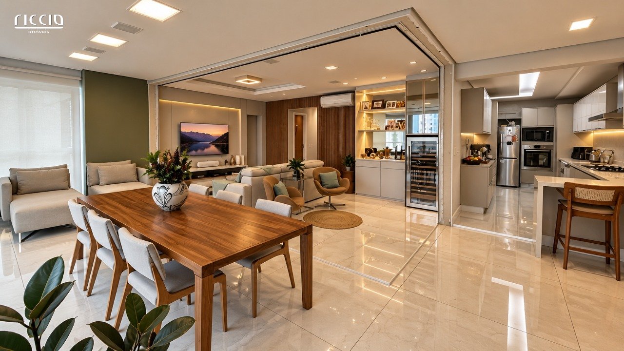 Apartamento à Venda no Boulevard Park Aquarius - Jardim Aquarius | 160 m², 3 Suítes e 3 Vagas