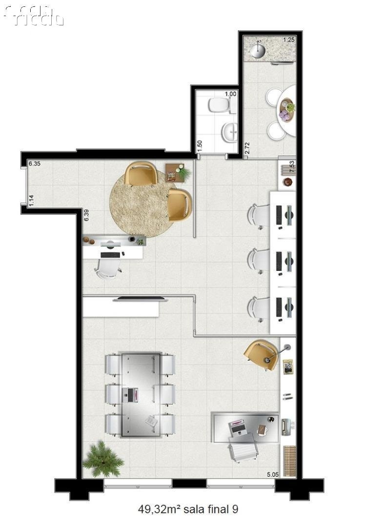Sala / Conjunto à venda no Jardim Aquarius — imagem 8 de 9