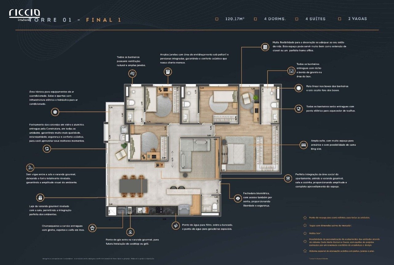 Apartamento à venda no Jardim Aquarius — imagem 14 de 15