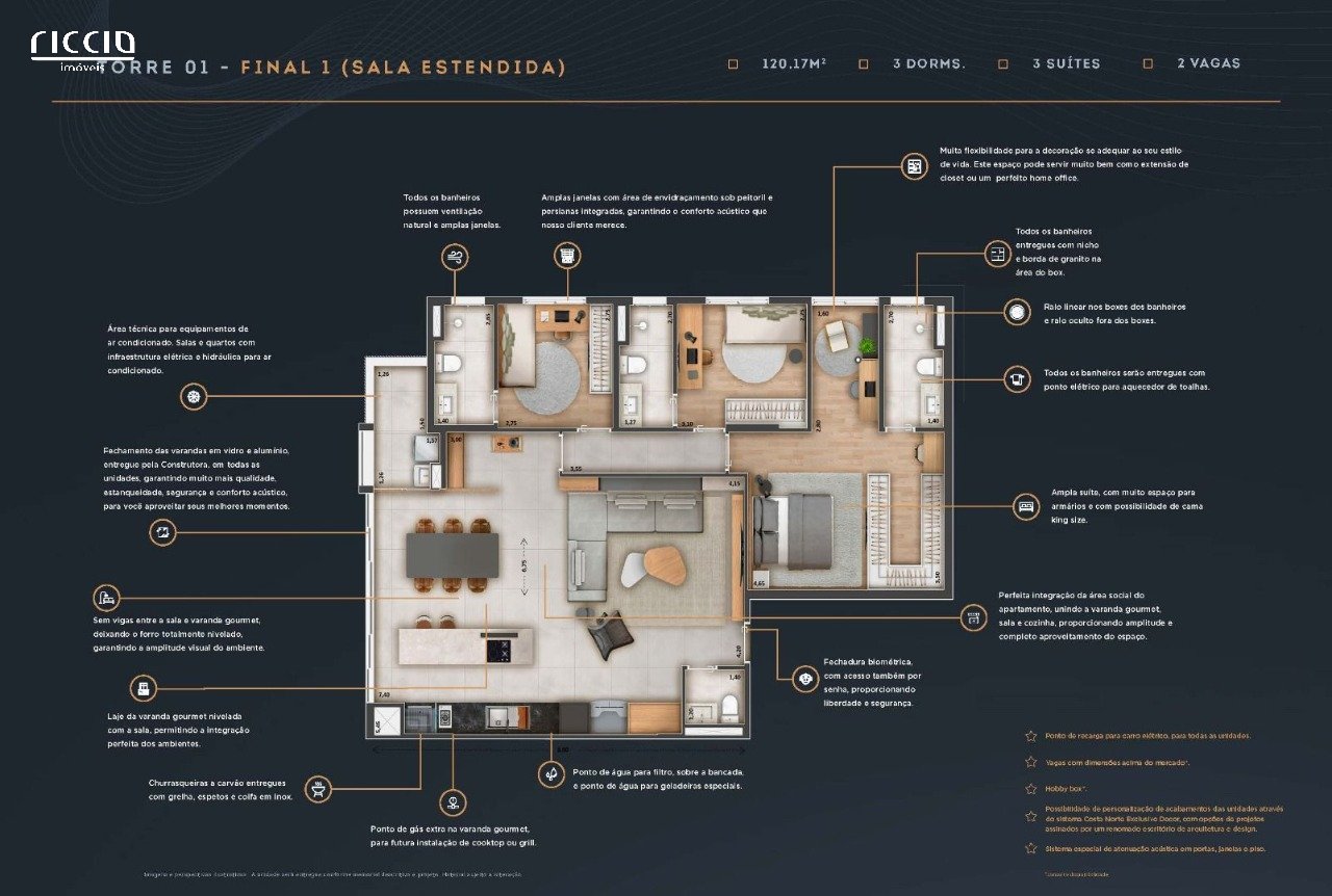 Apartamento à venda no Jardim Aquarius — imagem 12 de 15
