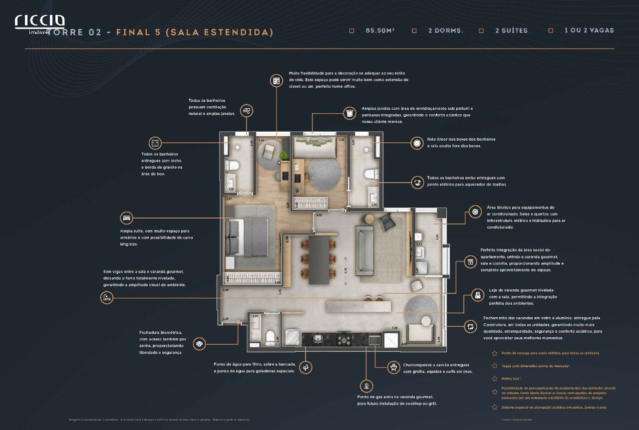 Apartamento à venda no Jardim Aquarius — imagem 4 de 5